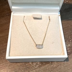 Kendra Scott - Marisa Pendant Necklace in Pave Diamond and 14k Gold